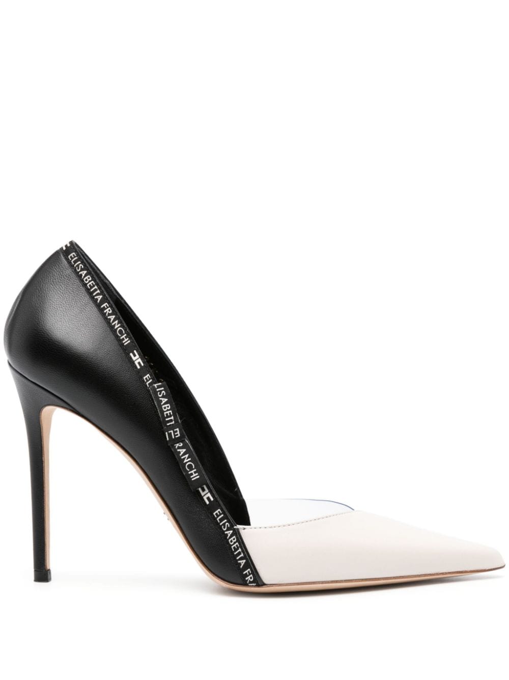 Elisabetta Franchi Pumps mit Logo-Stickerei 110mm - Schwarz von Elisabetta Franchi