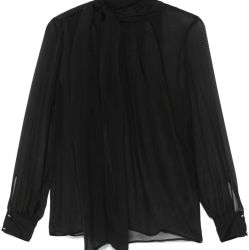 Elisabetta Franchi Schwarze Seidenbluse von Elisabetta Franchi