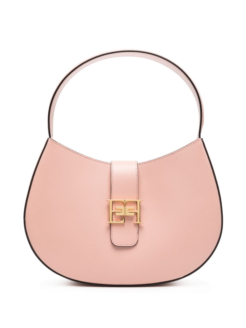 Elisabetta Franchi Shopper mit Logo-Schild - Rosa von Elisabetta Franchi