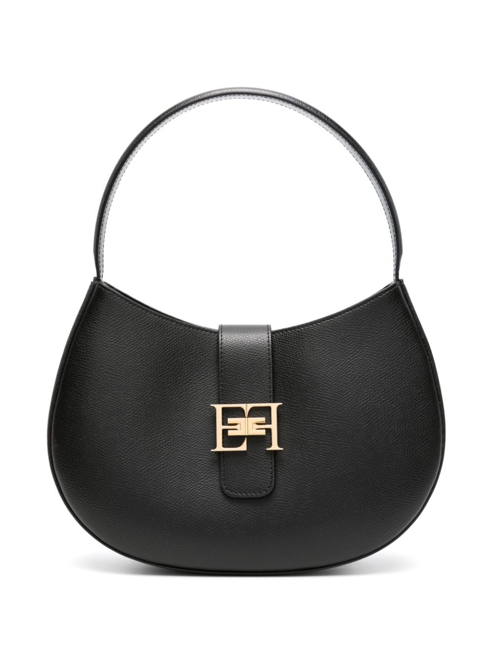 Elisabetta Franchi Shopper mit Logo-Schild - Schwarz von Elisabetta Franchi