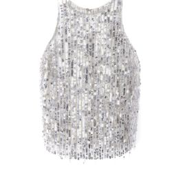 Elisabetta Franchi Silberne Bluse - 100% Polyester Damenoberteil von Elisabetta Franchi