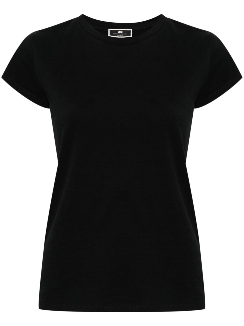 Elisabetta Franchi T-Shirt mit Logo-Stickerei - Schwarz von Elisabetta Franchi