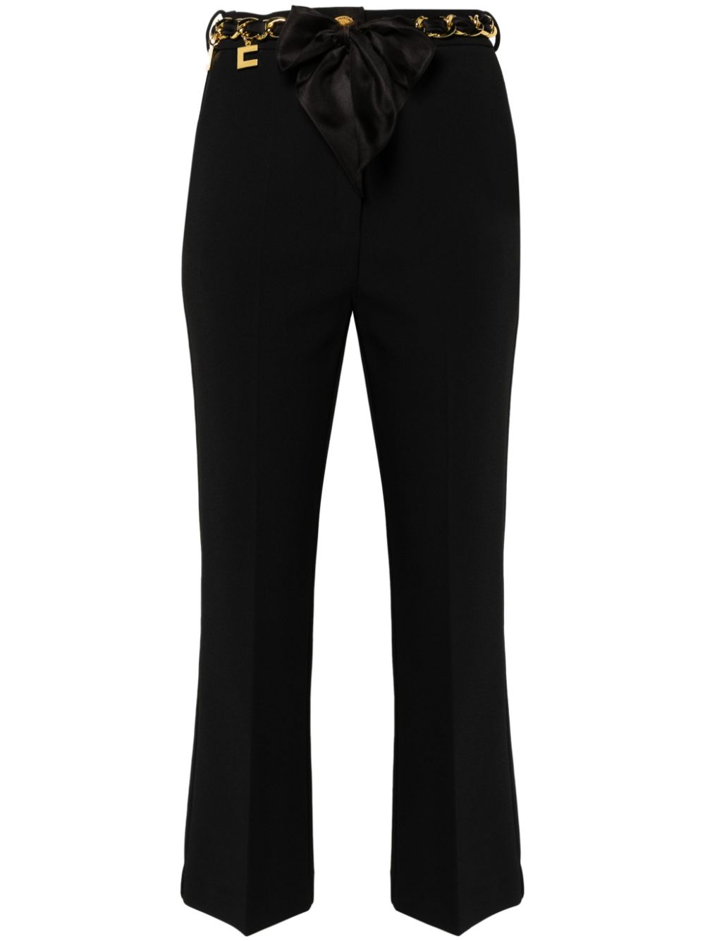 Elisabetta Franchi Bootcut-Hose mit Gürtel - Schwarz von Elisabetta Franchi