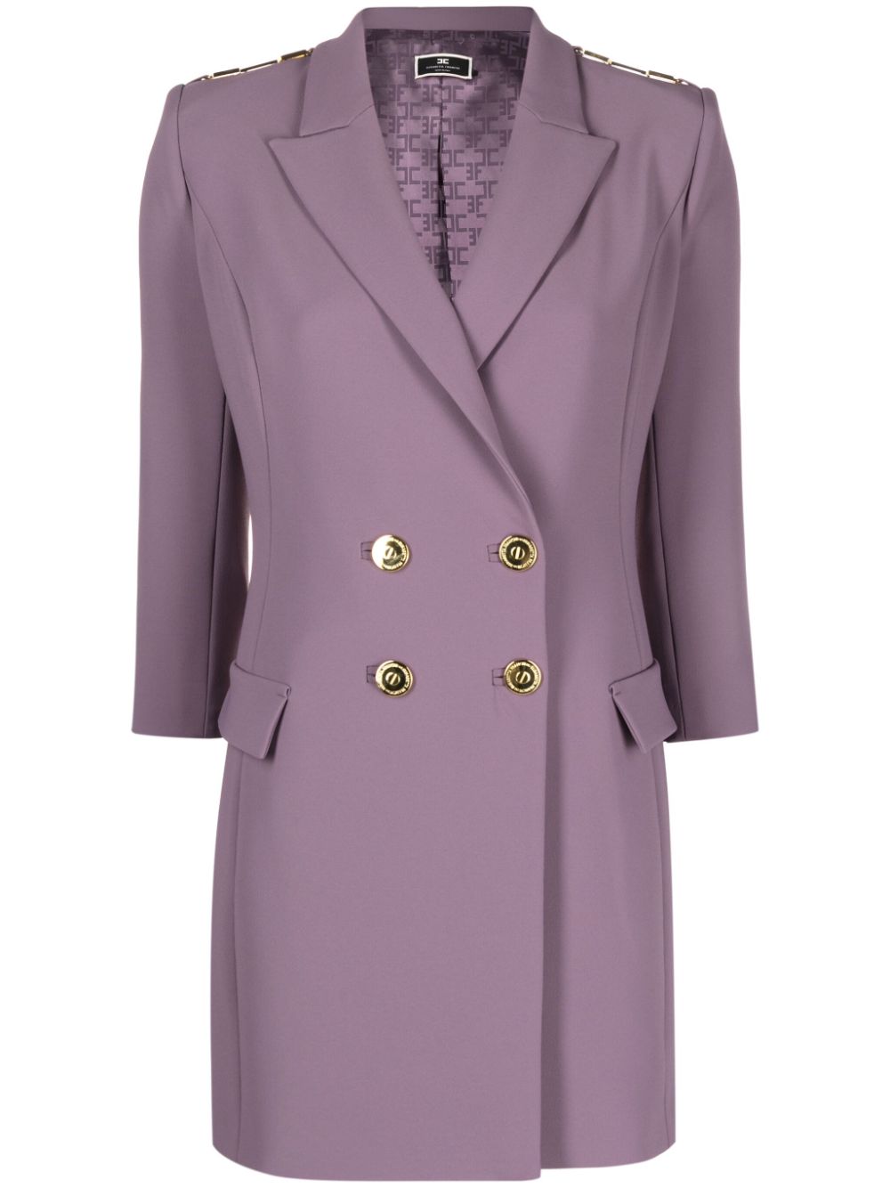 Elisabetta Franchi Doppelreihiges Blazerkleid - Violett von Elisabetta Franchi