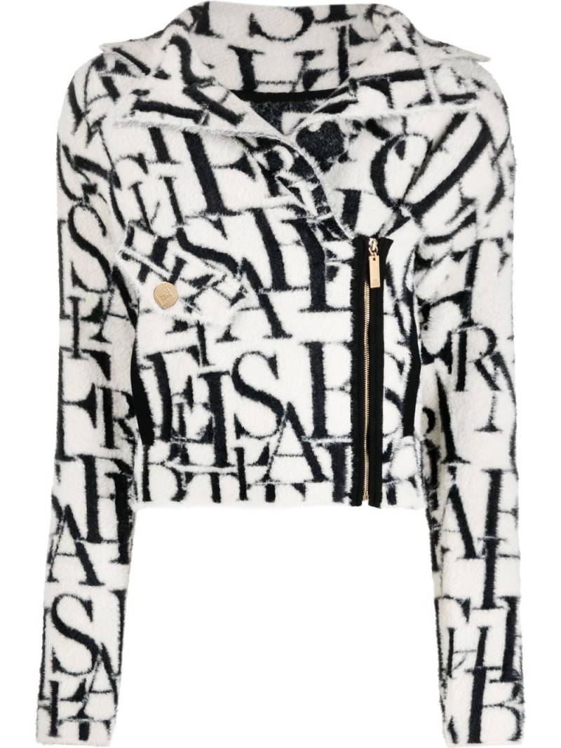 Elisabetta Franchi Jacke mit Logo-Detail - Weiß von Elisabetta Franchi