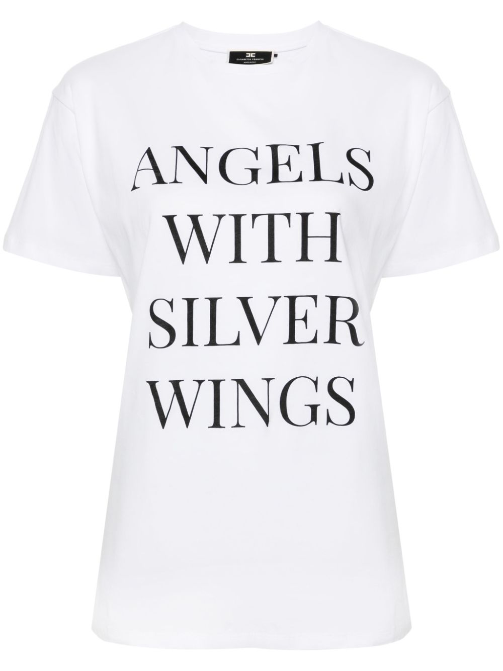 Elisabetta Franchi T-Shirt mit Slogan-Print - Weiß von Elisabetta Franchi