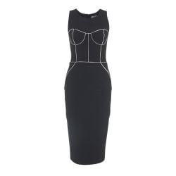 Schwarzes Etuikleid Mit Logo-anhänger Von Elisabetta Franchi von Elisabetta Franchi