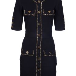 Schwarzes Viskose-mix-kleid Von Elisabetta Franchi von Elisabetta Franchi