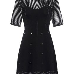 Schwarzes Viskosekleid Von Elisabetta Franchi von Elisabetta Franchi