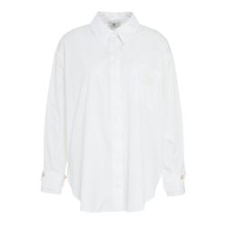 Weiße Bluse Mit Logodetails von Elisabetta Franchi