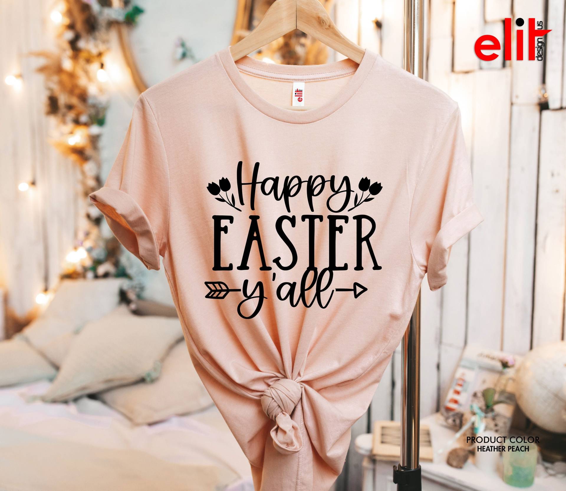 Frohe Ostern Yall Shirt, Oster Shirt Frauen, Osterhasen Tshirt, Trendy Geschenk Shirt von ElitDesignUS