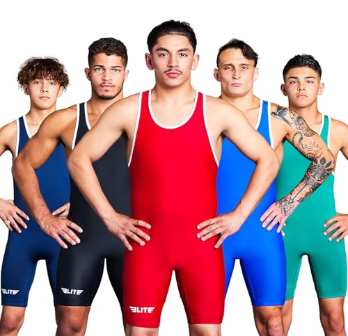 Elite Sports Herren Ringeranzüge, Powerlifting Singlet, Standard Singlet für Herren, Ringeruniform von Elite Sports