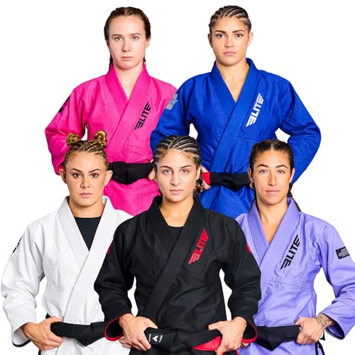 Elite Sports Damen BJJ GI – IBJJF Jiu-Jitsu GI für Frauen (siehe spezielle Größentabelle) - Schwarz - 33 von Elite Sports