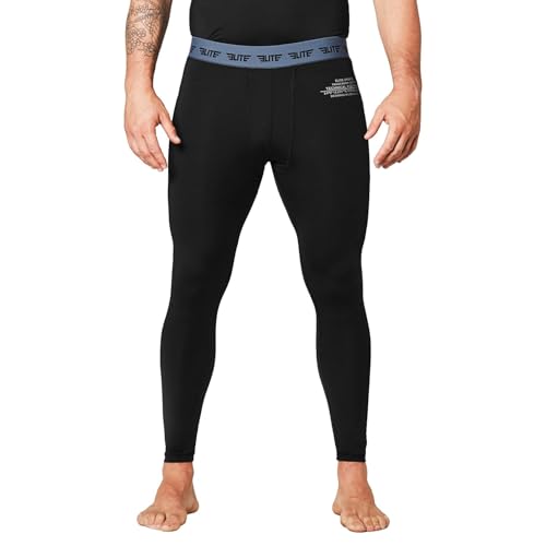 Elite Sports Men’s BJJ Spats Leggings Tights, Best Jiu Jitsu MMA no Gi spat Compression Pants for Men (Black, Small) von Elite Sports