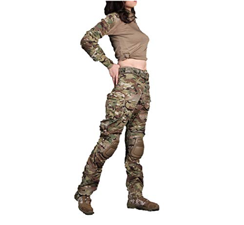Elite Tribe Emerson G3 Kampf Frau Hemd Hose Passen Militär Airsoft bdu Uniform MultiCam (Medium) von Elite Tribe