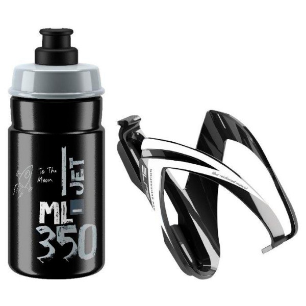 Elite - Kit Ceo - Flaschenhalter Gr 350 ml grau/schwarz von Elite