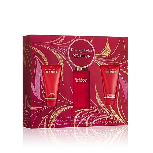 Elizabeth Arden Geschenkset Red Door: Red Door 30ml Duft + Körpercreme 50ml + Duschgel 50ml, Geschenkbox für Damen von Elizabeth Arden