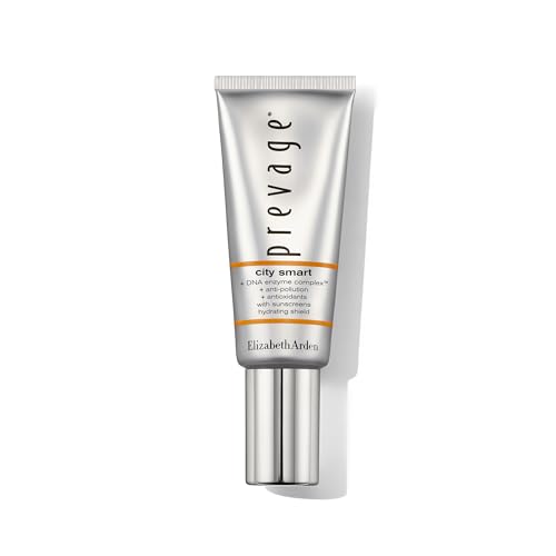 Elizabeth Arden Prevage City Smart – Hydrating Shield SPF 50, 40 ml, Tagescreme gegen umweltbedingte Hautalterung, intensive Feuchtigkeitspflege, mit LSF 50, Anti-Aging für Frauen von Elizabeth Arden