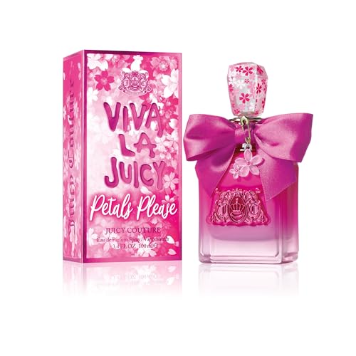 Juicy Couture Viva La Juicy Petals Please Eau de Parfum für Damen, Zerstäuber (100 ml), blumiger & fruchtiger Duft, Geschenk für Damen von Juicy Couture