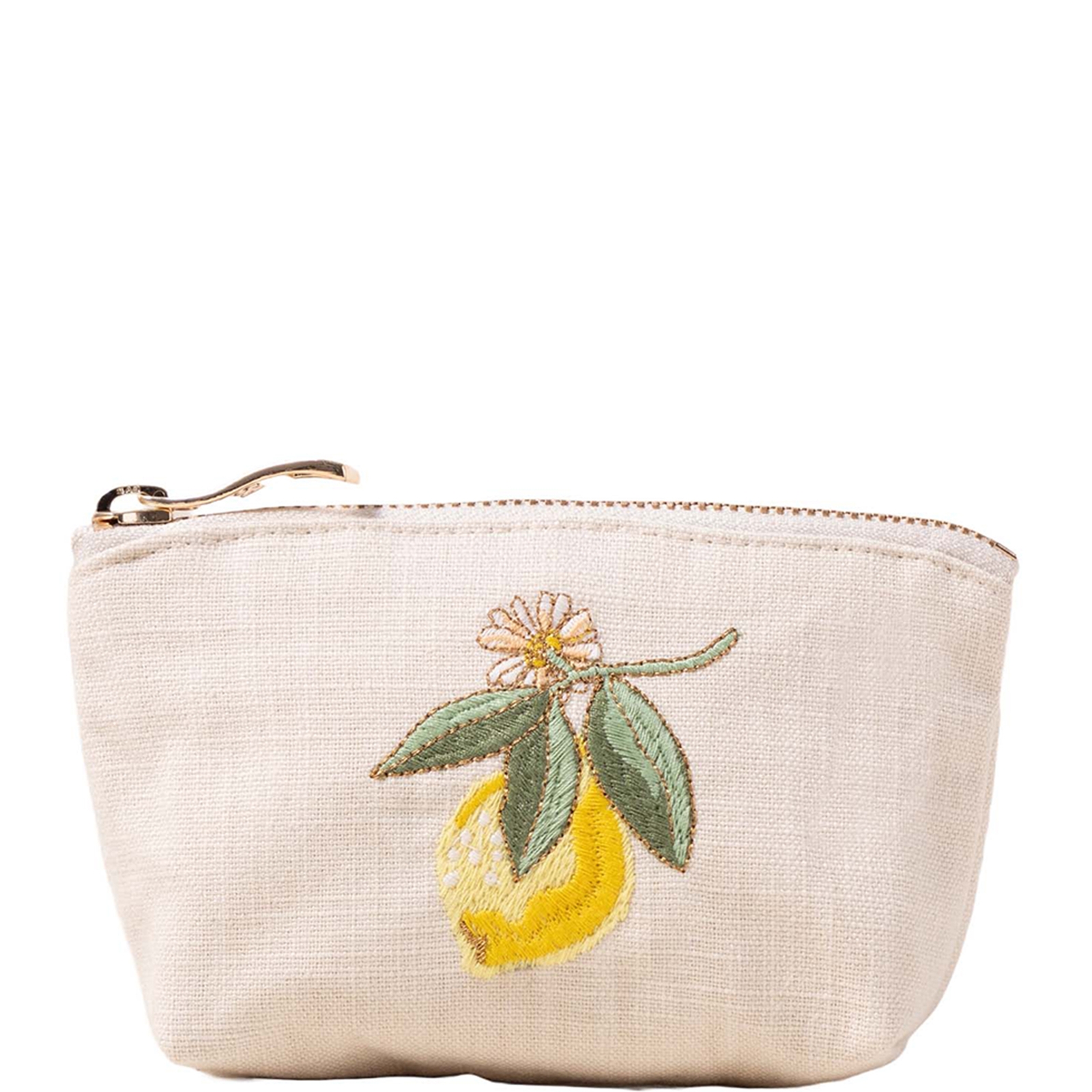 Elizabeth Scarlett Lemon Blossom Natural Cotton Coin Purse von Elizabeth Scarlett