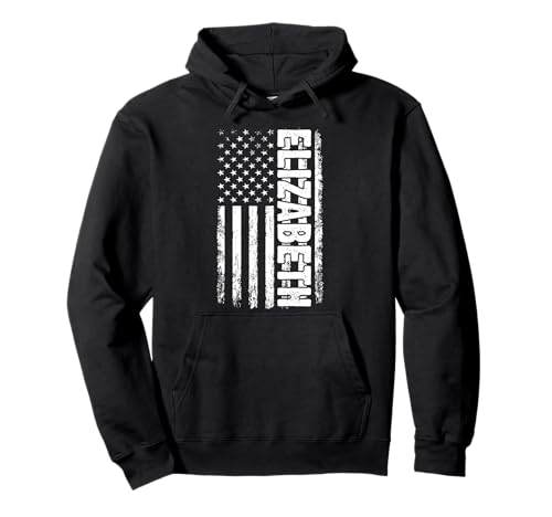 Elizabeth persönlicher Name American Flag Retro Frauen Pullover Hoodie Elizabeth persönlicher Name American Flag Retro Frauen Pullover Hoodie von Elizabeth Specialized First Girl Woman Name Tee