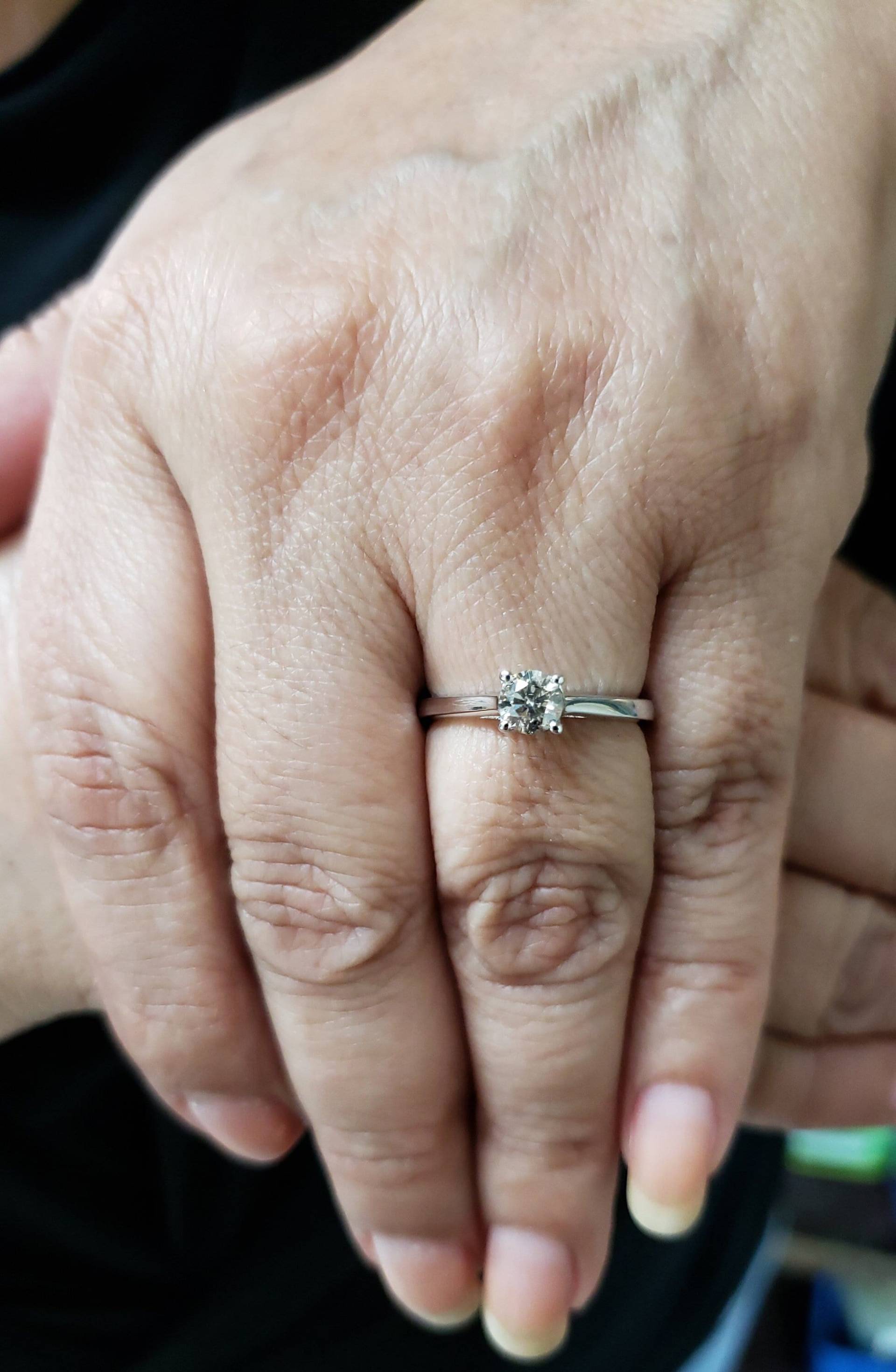 0, 40 Ct Diamantring, 14K Echter Naturdiamantring, Echtgoldring 0, 40 Ct Diamantring, 14K Echter Naturdiamantring, Echtgoldring von ElizabethJewelryInc