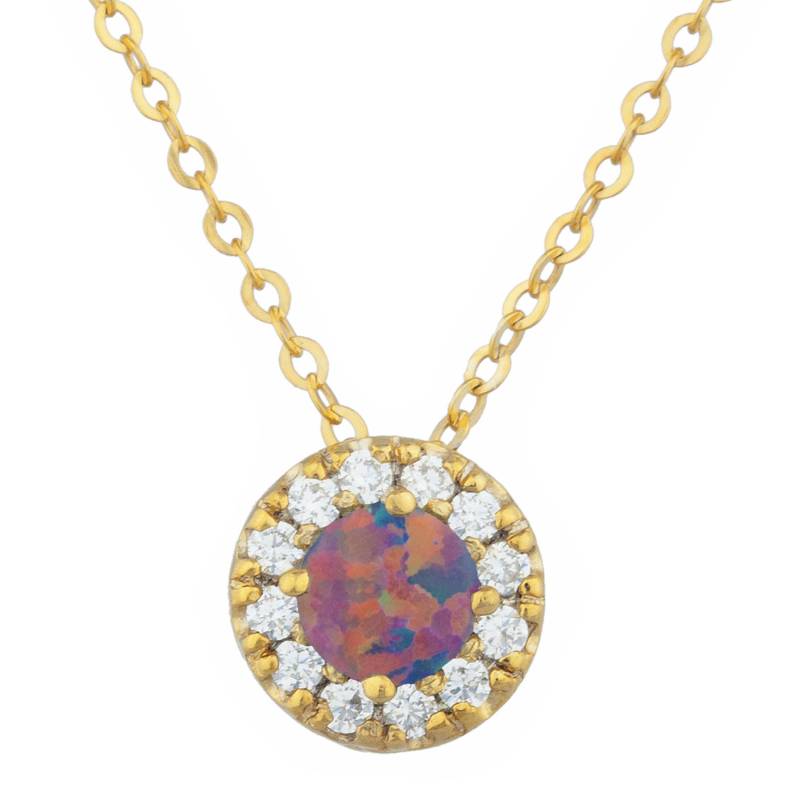 14Kt Gold Schwarz Opal Halo Design Anhänger Halskette Geschenk Für Ihre Zierliche Brautjungfer Braut Hochzeitsschmuck von ElizabethJewelryInc