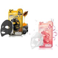 Elizavecca - Deep Power Ringer Mask Pack Set - 2 Types Black Charcoal Honey von Elizavecca