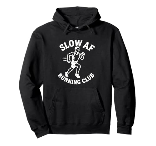 Slow AF Running Club Lustiger Jogger Humor Herren Design Pullover Hoodie von Elk Running Apparel