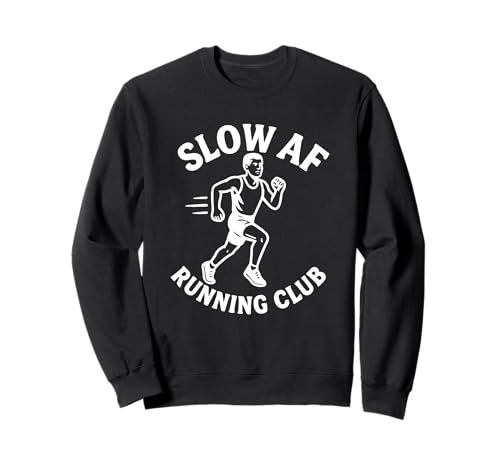 Slow AF Running Club Lustiger Jogger Humor Herren Design Sweatshirt von Elk Running Apparel