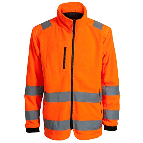 Elka Visible Xtreme Fleecejacke Zipp In Warnschutzjacke, Fb. orange, Größe L von Elka