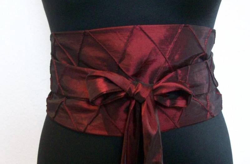 Taillengürtel Zum Wenden - Samt Und Seide von ElkeBettinDesign