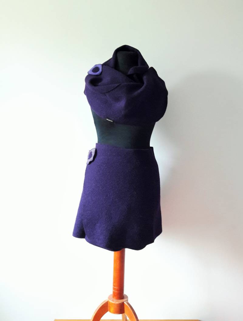 Wickelrock Aus Wolle, Cacheur, Nierenwärmer Und Schultertuch-Multitalent in Zwei Größen Vielen Neuen Farben von ElkeBettinDesign