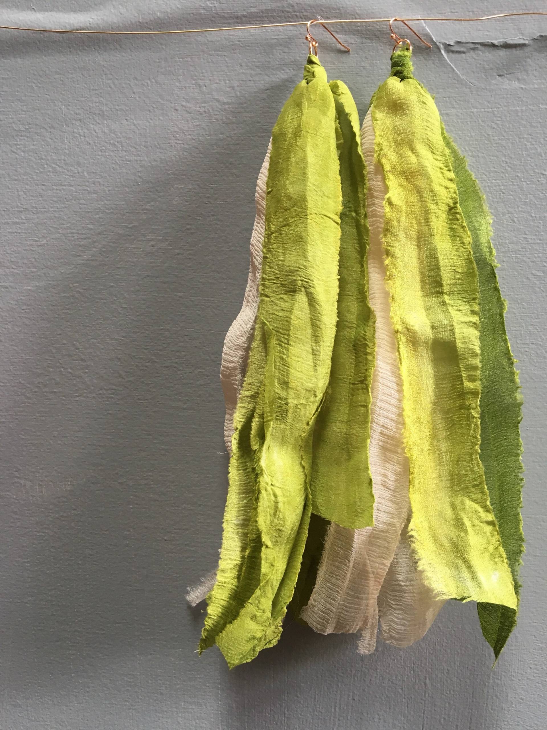 Weiche Göttin Quaste/Sari Seide Ohrringe von Elkemi