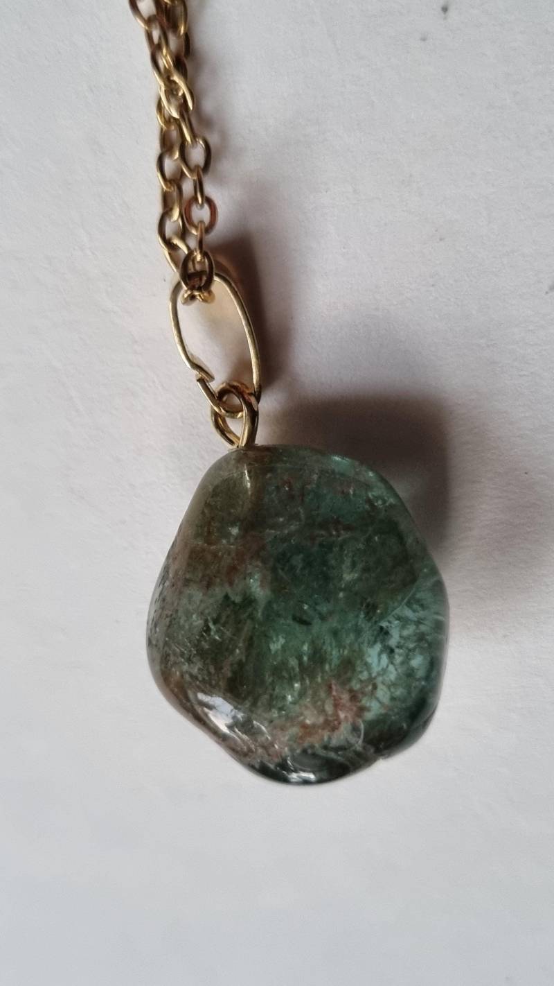 Indigolith Anhänger | Blauer Turmalin Mit Gratis-Kette von ElkesEdelsteinstube