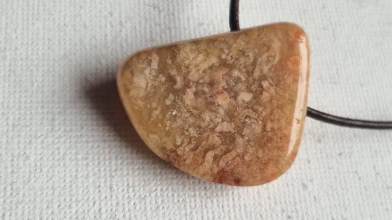 Moosachat Mit Lederband Moosachat Mit Lederband von ElkesEdelsteinstube