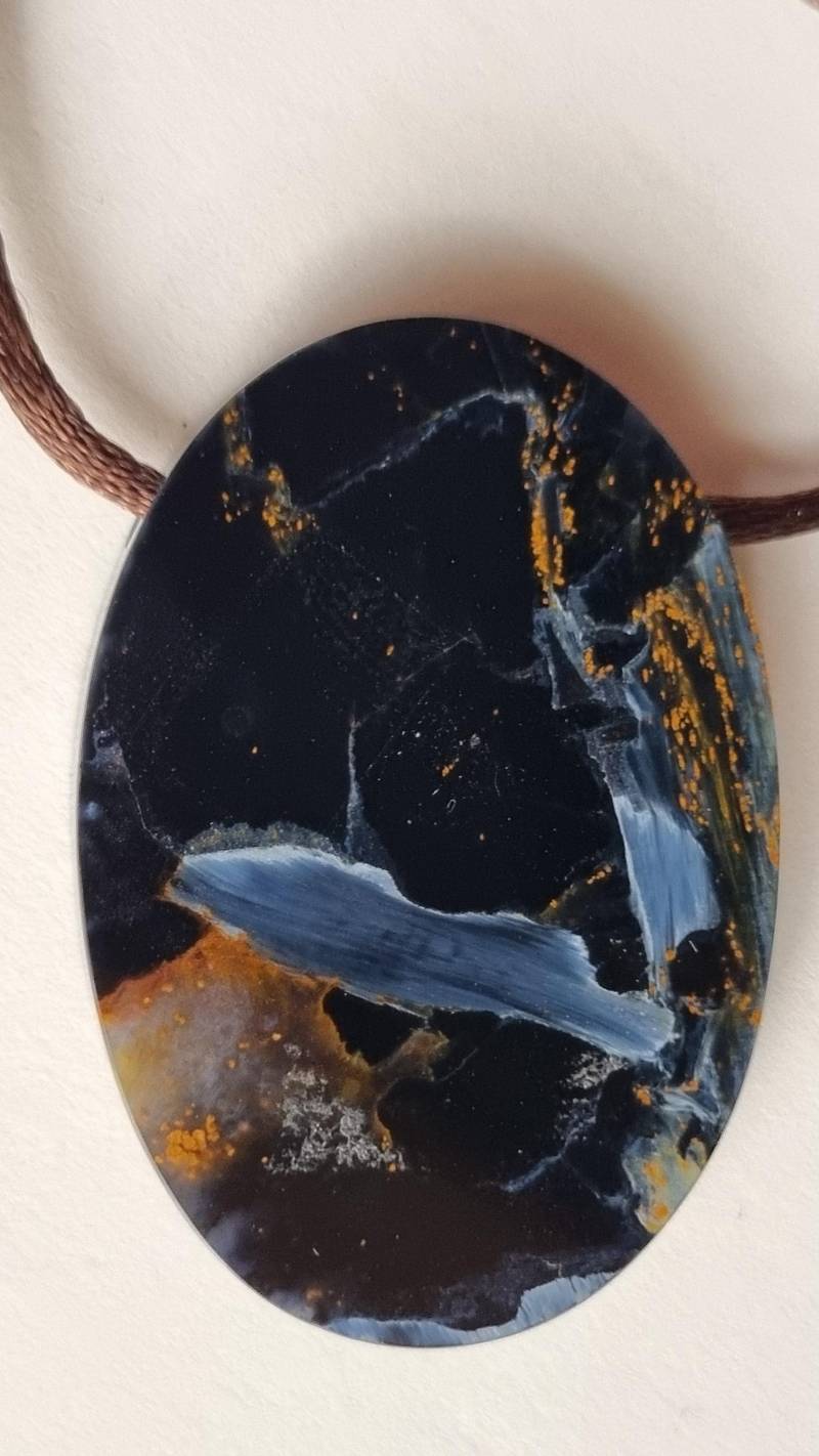 Pietersit in Bester Qualität Mit Seidenkordel von ElkesEdelsteinstube