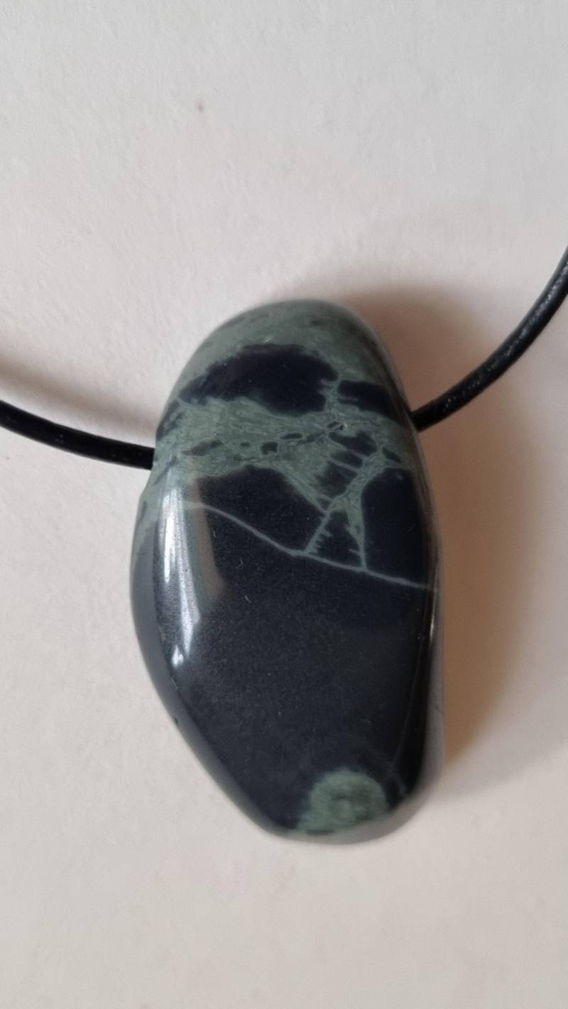 Spiderwebobsidian | Spinnennetz Obsidian Mit Lederband von ElkesEdelsteinstube