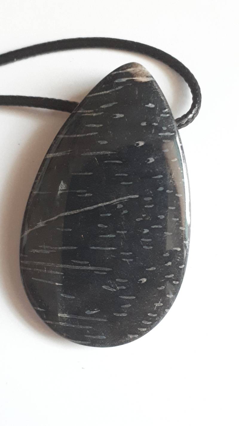 Versteinertes Palmholz Mit Wachskordel von ElkesEdelsteinstube