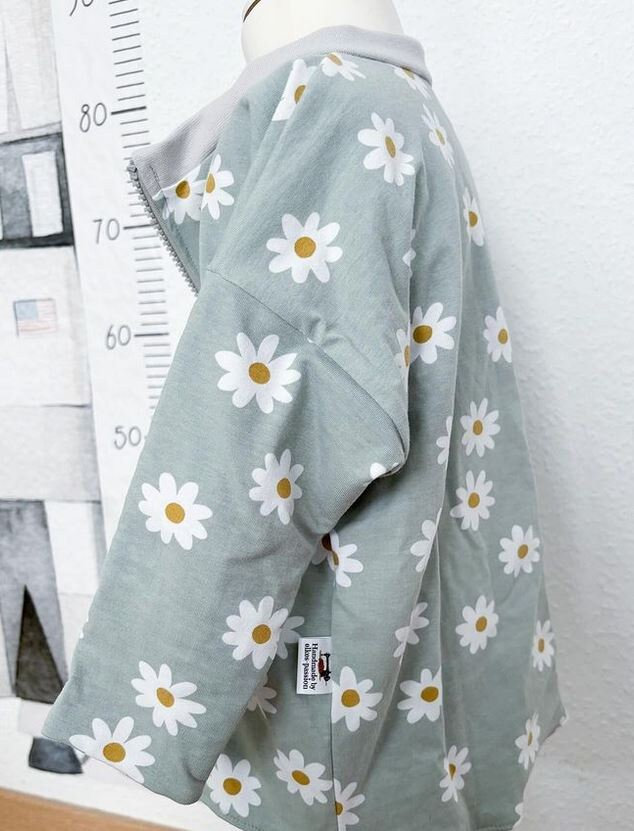 Oversize Sweaterjacke „Leni" Aus Musselin/Baumwolljersey von ElkesPassion