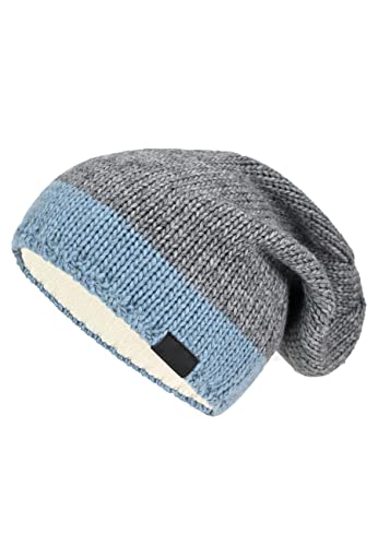ELKLINE Damen Beanie Hat Up 8021065, Accessoires:One Size, Farbe:Greymelange - Blue von ELKLINE