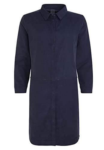 ELKLINE Damen Cord Kleid Mary-Anne | Hemdkleid Langarm Baumwolle 2059028, Größe:38, Farbe:darkblue von ELKLINE