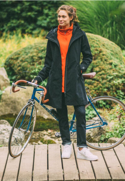 Elkline Damen Fahrrad Regenmantel Go By Bike | hohe Sichtbarkeit und Bewegungsfreiheit von Elkline