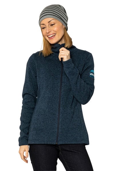 Elkline Damen Fleecejacke Endless mit VW Bulli T1 Stick auf deinem Oberarm von Elkline