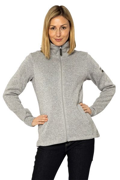 Elkline Damen Fleecejacke Endless mit VW Bulli T1 Stick auf deinem Oberarm von Elkline