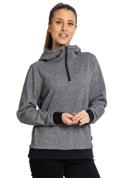 Elkline Damen Fleecepullover Smile Kapuzenpullover von Elkline