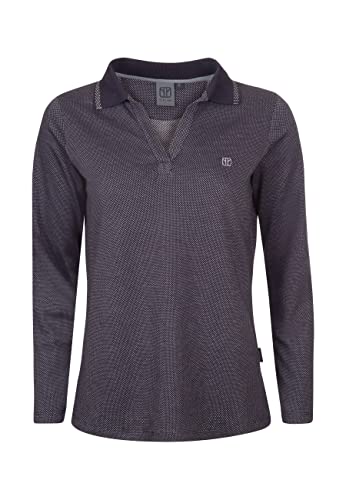 ELKLINE Damen Langarm Poloshirt Airy, Farbe:darkblue, Größe:40 von ELKLINE