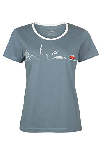 ELKLINE Damen T-Shirt Little Things VW 2041162, Farbe:goblinblue, Größe:44 von ELKLINE