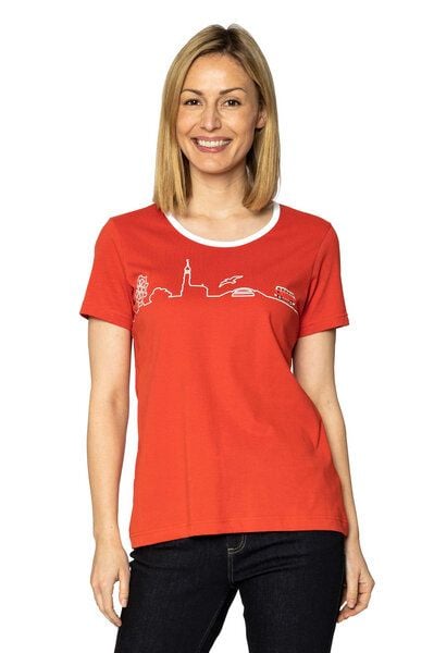 Elkline Damen T-Shirt Little Things mit VW T1 Bulli Print auf der Brust aus reiner Bio-Baumwolle von Elkline
