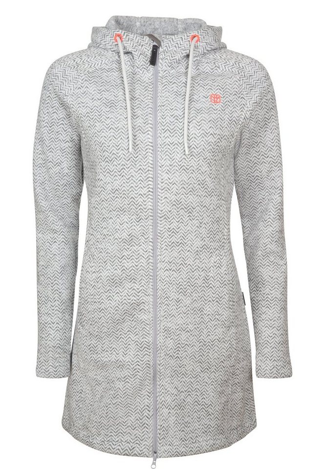 Elkline Fleecejacke Durchgewärmt kuschelig Basic mit Kapuze A-Linie von Elkline